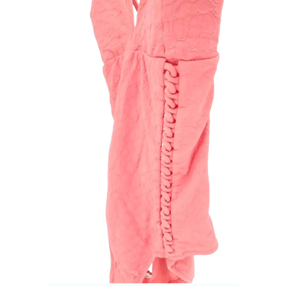 Jessica Simpson MELON Rose Bay Textured Jacquard One-Piece Swimsuit Medium NWT - Picture 4 of 5